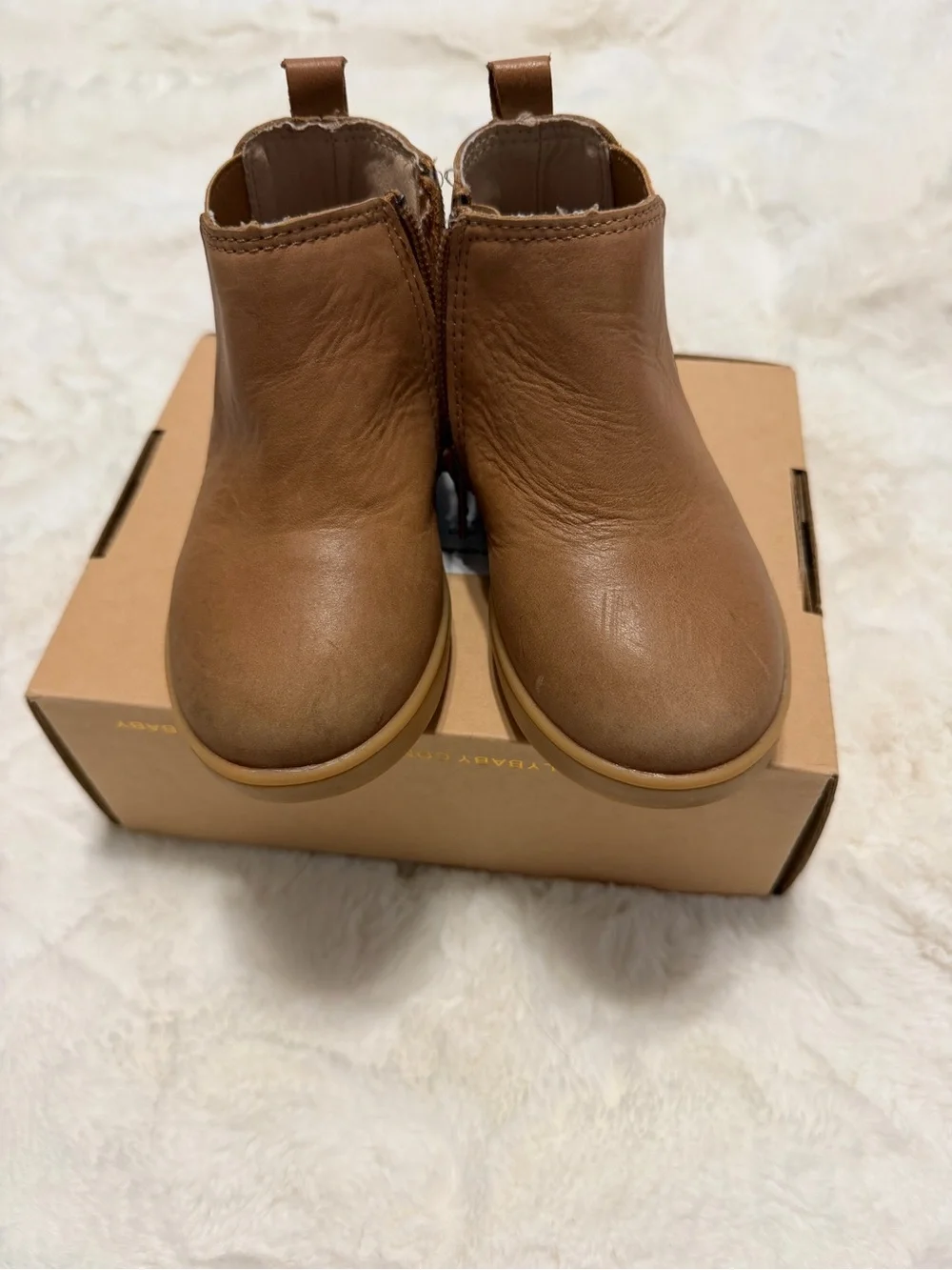 Sand Leather Chelsea Boots for Kids